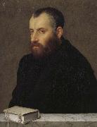 Giovanni Battista Moroni Has the book Portrait of a gentleman oil painting reproduction